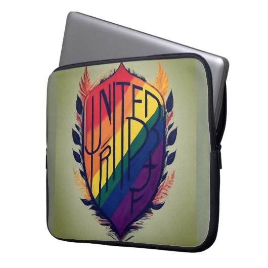 United Pride Laptopschutzhülle (Vorderseite Links)