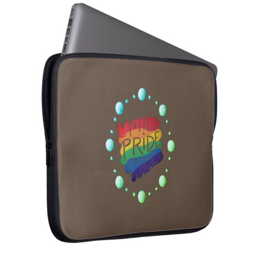 United Pride Proud Future Laptopschutzhülle (Vorne Rechts)