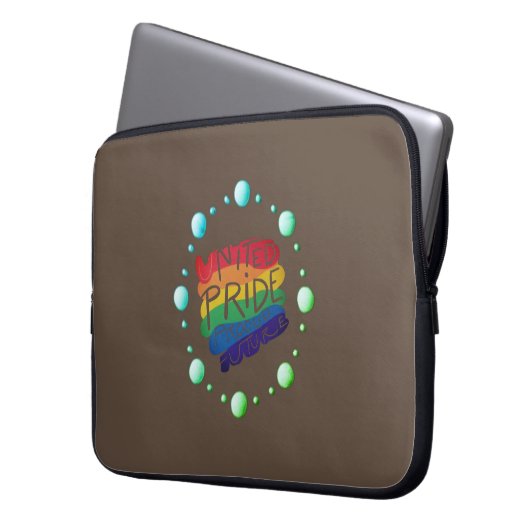 United Pride Proud Future Laptopschutzhülle (Vorderseite Links)