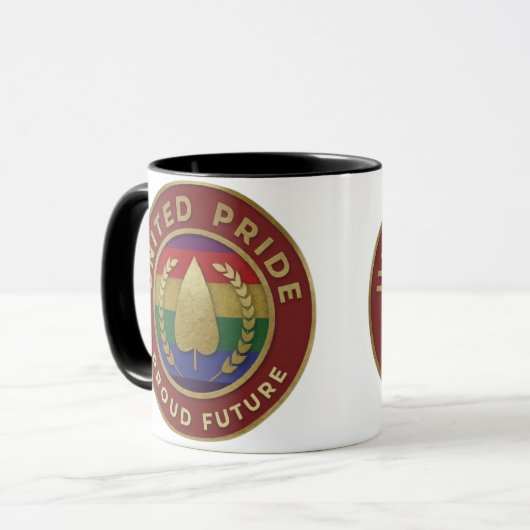 United Pride Proud Future Tasse (Vorderseite Links)