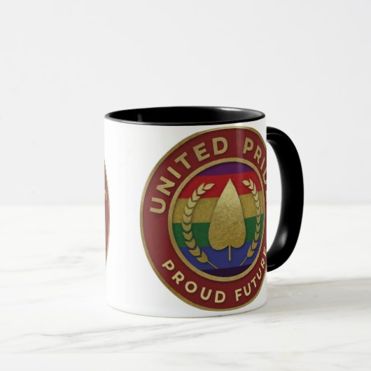 United Pride Proud Future Tasse (VorderseiteRechts)