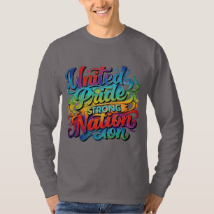 United Pride Strong Nation - farbenfroh handGezeic T-Shirt