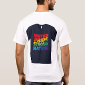 "United Pride Strong Nation." T-Shirt (Rückseite)