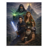United Races Epic Scene Poster | Fantasy Unity Art (Vorderseite)