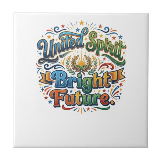 United Spirit Bright Future T-Shirt Fliese (Vorderseite)