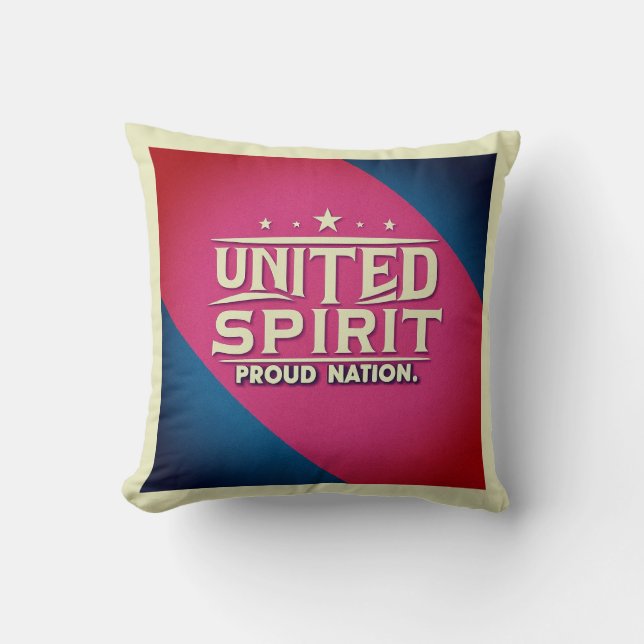 United Spirit Proud Nation Kissen (Vorderseite)