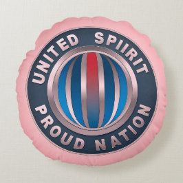United Spirit Proud Nation Rundes Kissen