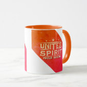 United Spirit Proud Nation Tasse (VorderseiteRechts)