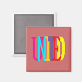 United Square Magnet (Vorderseite/Rückseite)