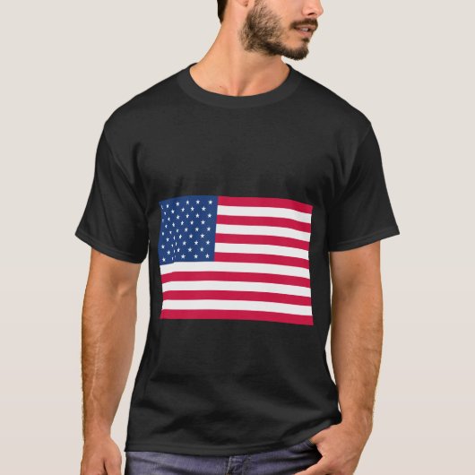 United Staat America US Flag T-Shirt (Vorderseite)