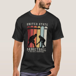 United Staat Basketball der echte Champion T-Shirt