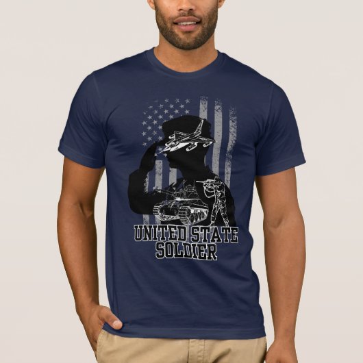United Staat Soldier T-Shirt (Vorderseite)