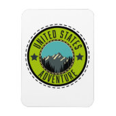 United Staaten Adventure Logo Magnet (Vertikal)