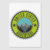 United Staaten Adventure Logo Magnetkarte (Vorderseite)