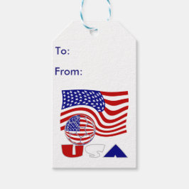 United Staaten America Flag USA Soccer Ball Geschenkanhänger