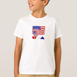 United Staaten America Flag USA Soccer Ball T-Shirt