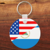 United Staaten America nicaragua Halbflagge usa Schlüsselanhänger (Vorderseite)