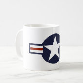United Staaten - Amerikanische Landesflagge Kaffeetasse (Vorderseite Links)