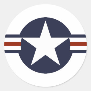 United Staaten - Amerikanische Landesflagge Runder Aufkleber