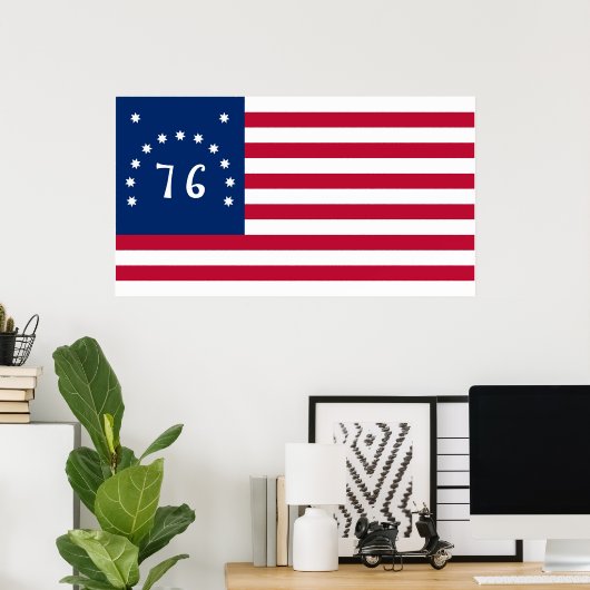 United Staaten Bennington Flag Spirit of 76 Poster (Heimbüro)