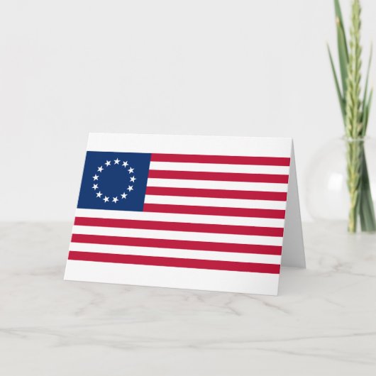 United Staaten Betsy Ross Flag Karte (Vorderseite)