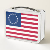 United Staaten Betsy Ross Flag Metall Brotdose (Rückseite)