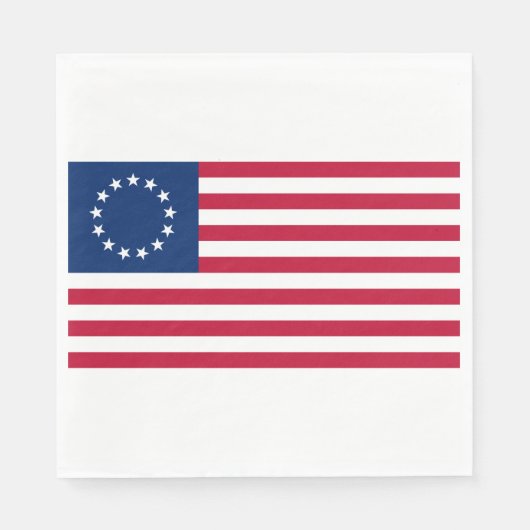 United Staaten Betsy Ross Flag Serviette (Vorderseite)