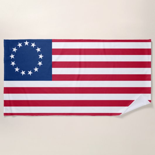 United Staaten Betsy Ross Flag Strandtuch (Vorderseite)