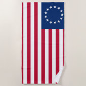United Staaten Betsy Ross Flag Strandtuch (Vorderseite)