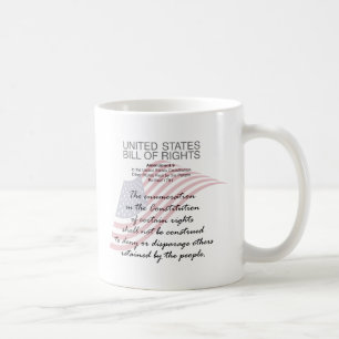 United Staaten Bill of Rights. Neunte Änderung Kaffeetasse