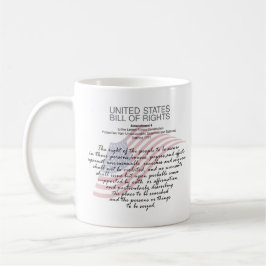 United Staaten Bill of Rights. Vierte Änderung Kaffeetasse