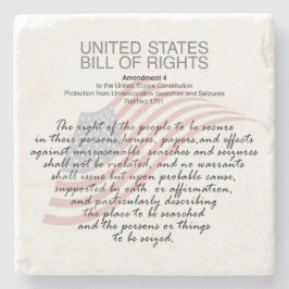 United Staaten Bill of Rights. Vierte Änderung Steinuntersetzer