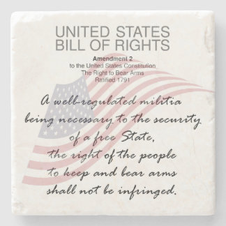 United Staaten Bill of Rights. Zweite Änderung Steinuntersetzer