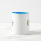United Staaten Blume Map - Unser National Bouquet Tasse (Zentrum)