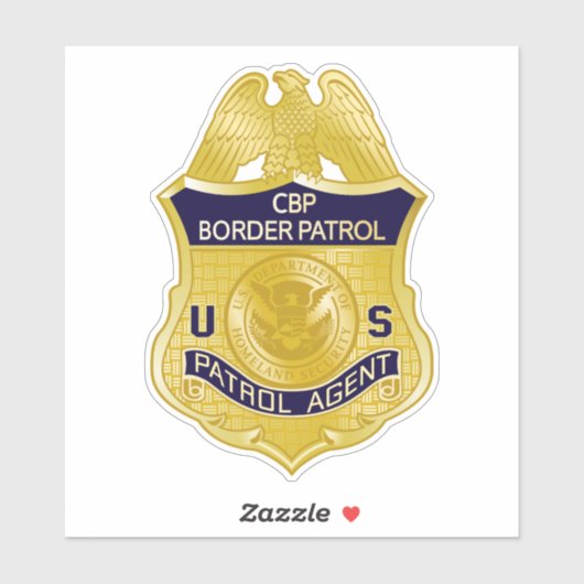 United Staaten Border Patrol Abzeichen Immigration Aufkleber (Blatt)