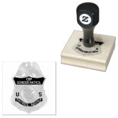 United Staaten Border Patrol Abzeichen Immigration Gummistempel (Stempel)
