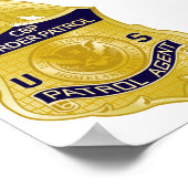 United Staaten Border Patrol Abzeichen Immigration Poster (Ecke)