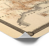 United Staaten Census maps, 1870 Poster (Ecke)