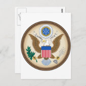 United Staaten Coat of arms US Postkarte (Vorne/Hinten)