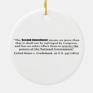 United Staaten / Cruikshank, 92 U.S. 542 (1875) Keramik Ornament