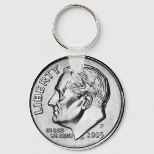 United Staaten Dime Key Chain. Schlüsselanhänger (Vorderseite)