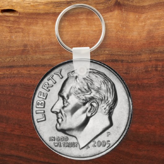 United Staaten Dime Key Chain. Schlüsselanhänger (Vorderseite)