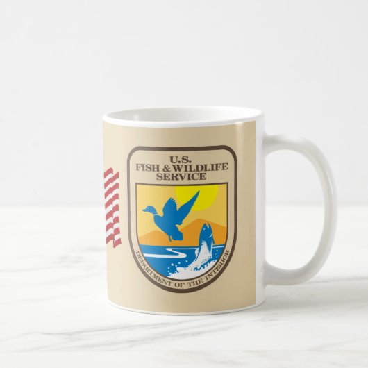 United Staaten Fish and Wildlife Service Kaffeetasse (Rechts)