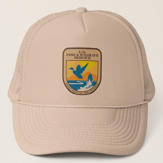 United Staaten Fish and Wildlife Service Truckerkappe (Vorderseite)