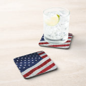 United Staaten Flag Cork Untersetzer Set (Rechte Seite)