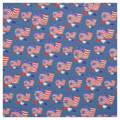 United Staaten Flag USA Soccer Ball Blue Hintergru Stoff (Muster)
