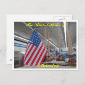 United Staaten flags n' plungers postcard Postkarte (Vorne/Hinten)