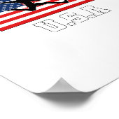 United Staaten Football Soccer Team USMNT Poster (Ecke)