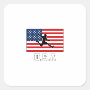 United Staaten Football Soccer Team USMNT Quadratischer Aufkleber