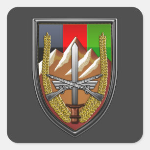 United Staaten Forces Afghanistan Quadratischer Aufkleber